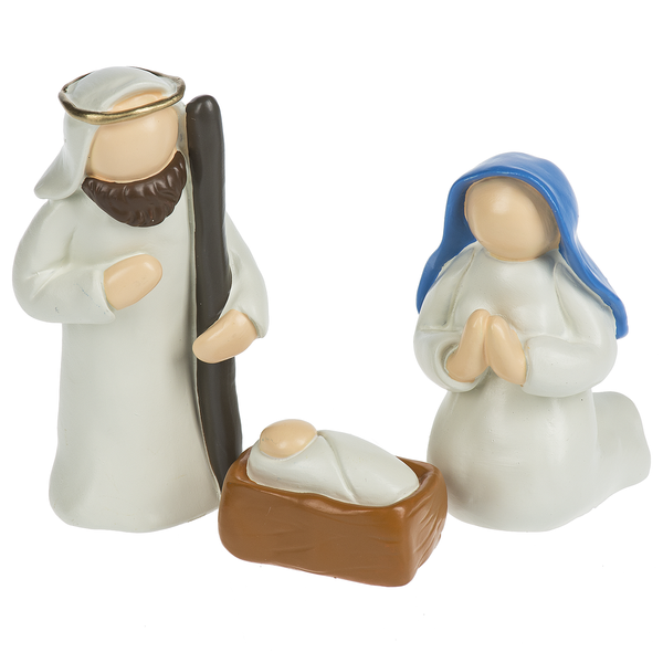 Holy Family 3pcst Resin