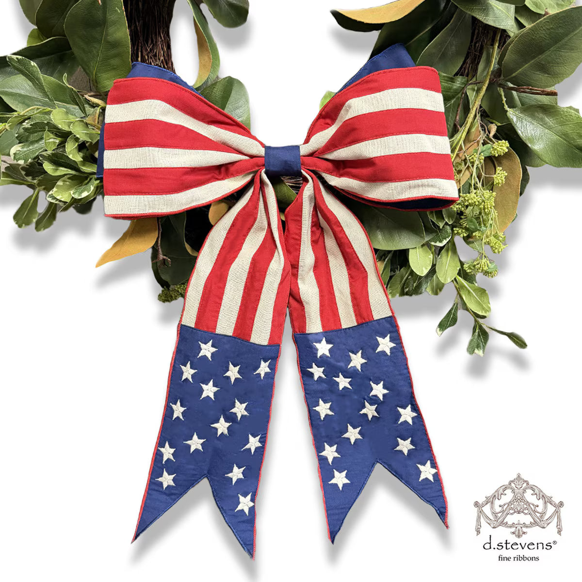 Americana Canvas Bow