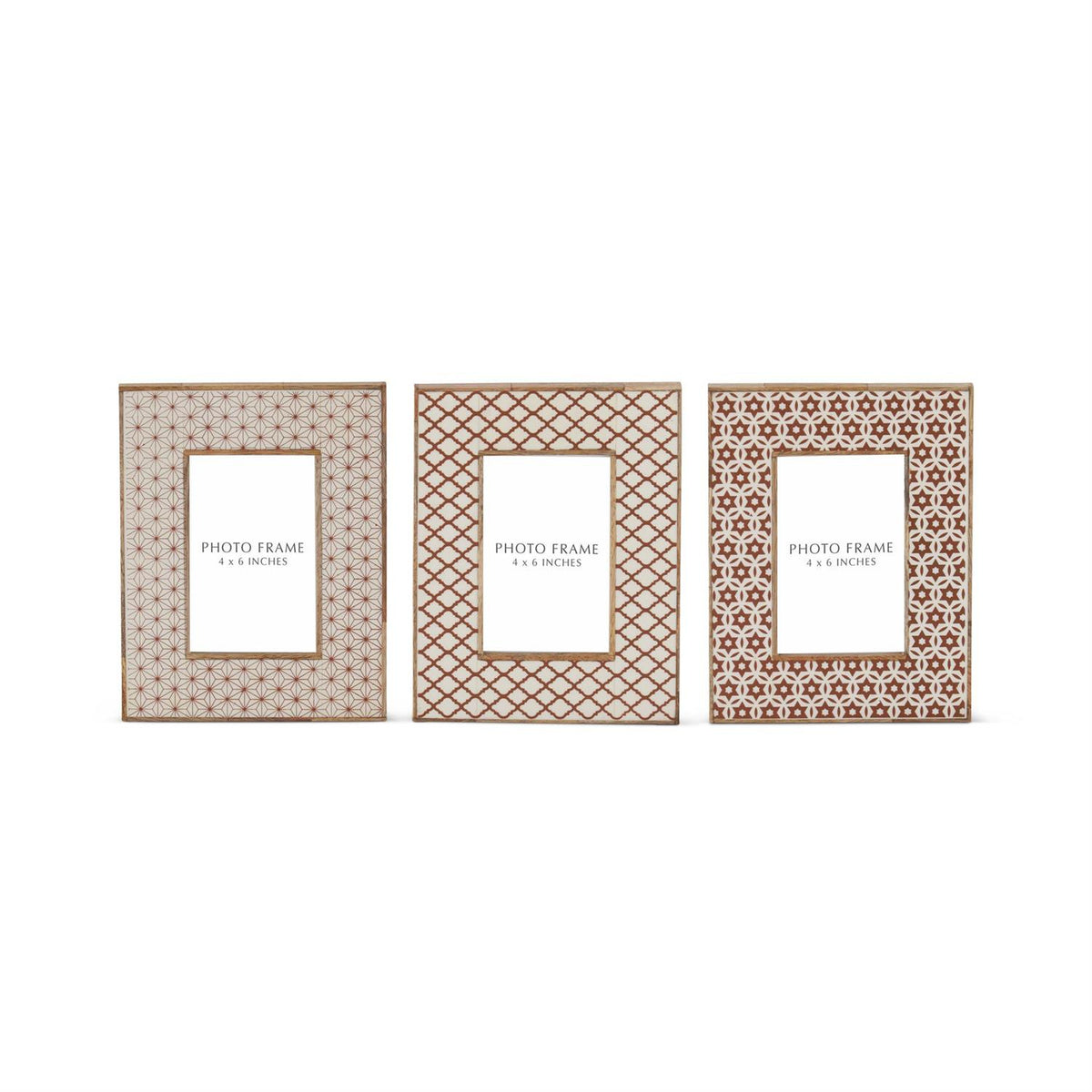 Wood and Resin Tile Photo Frames