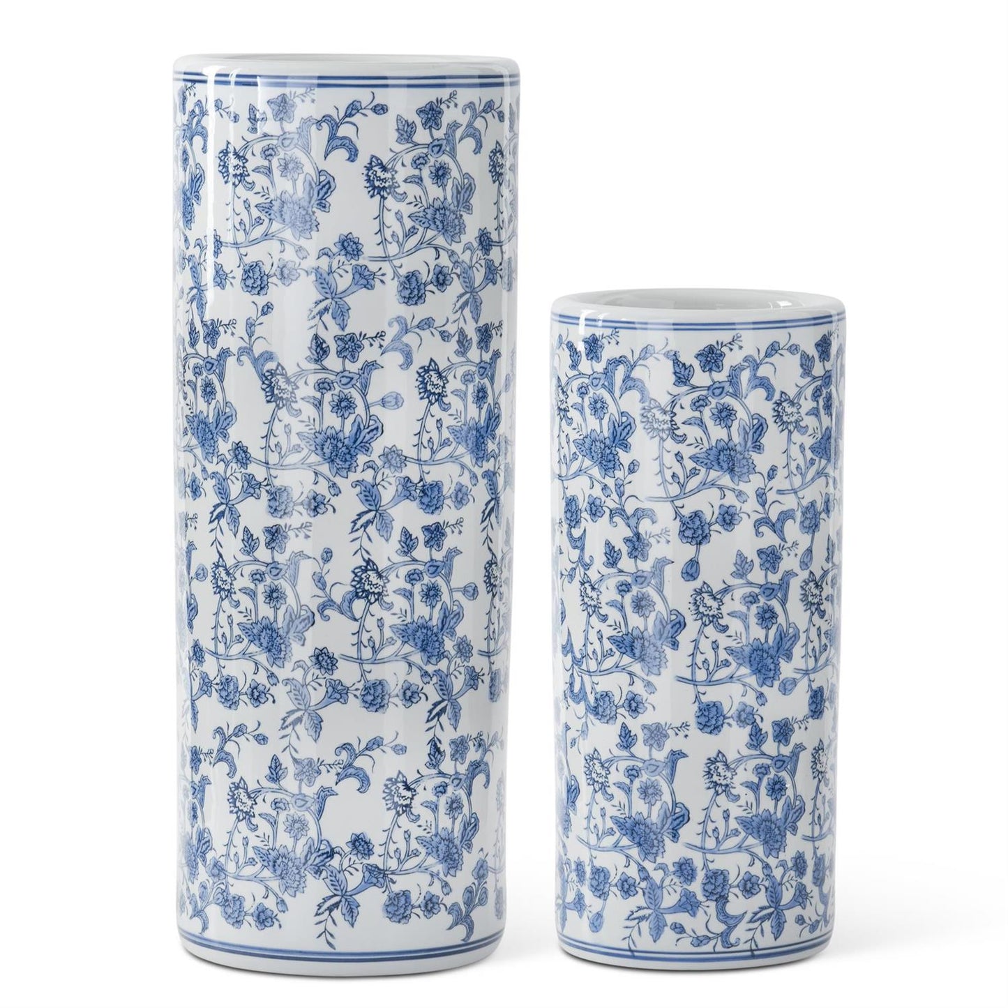 Blue and White Chinoiserie Vase