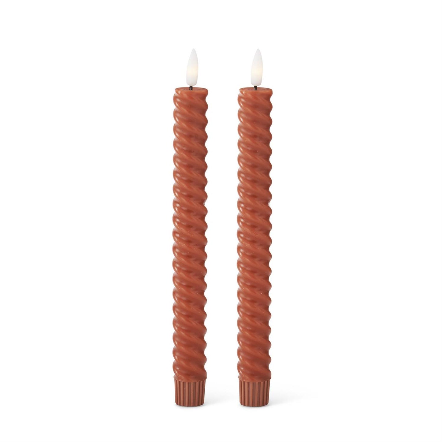 Spiral LED Taper Candles
