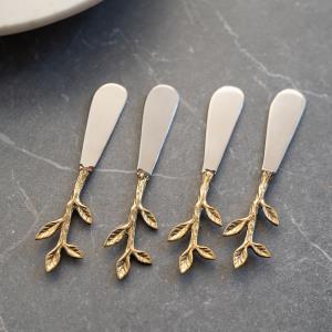Stainless Steel Gold Leaf Spreaders - Set of Four
