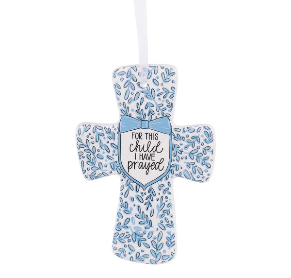 Blue For This Child Prayed Cross