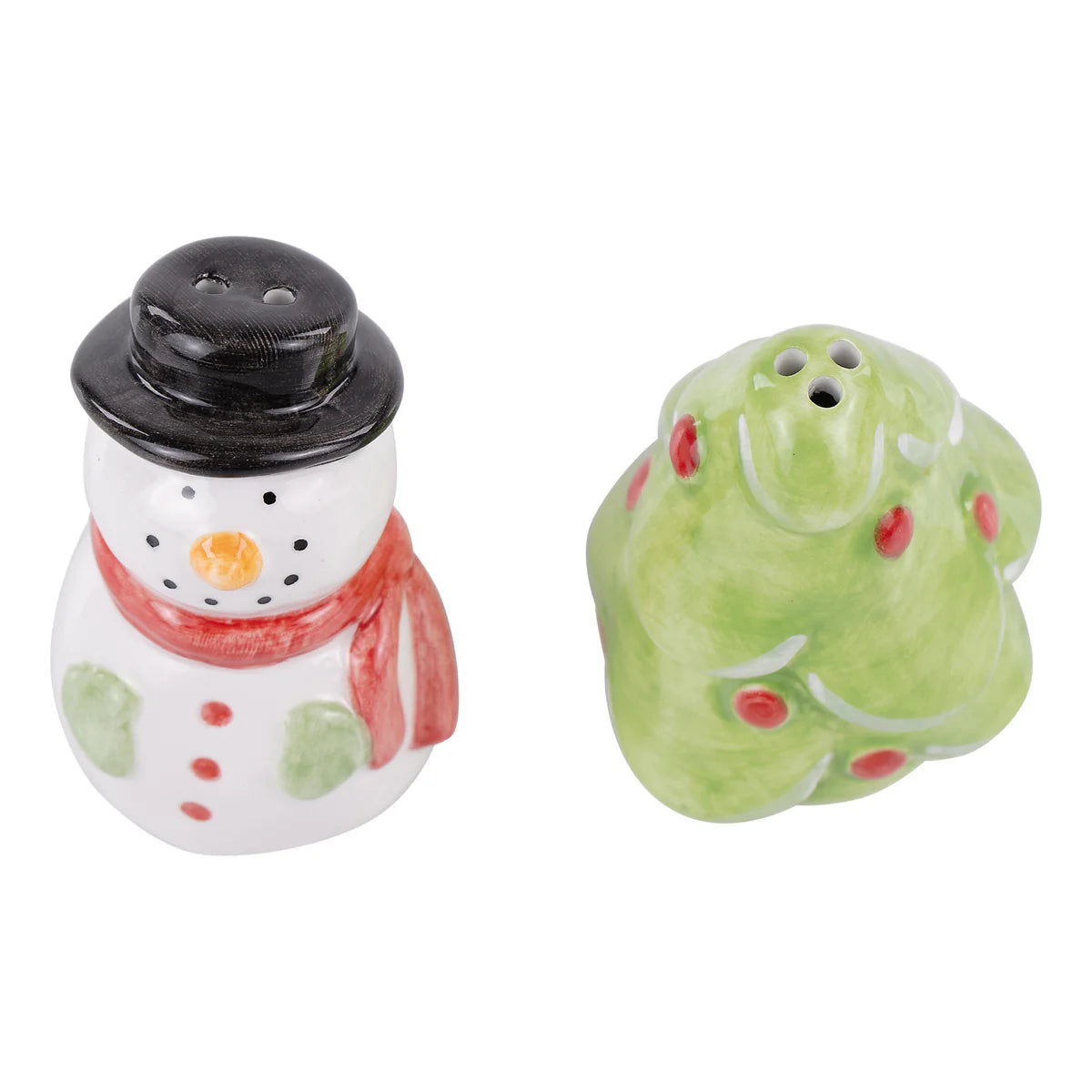 Snowman & Christmas Tree Salt & Pepper Set