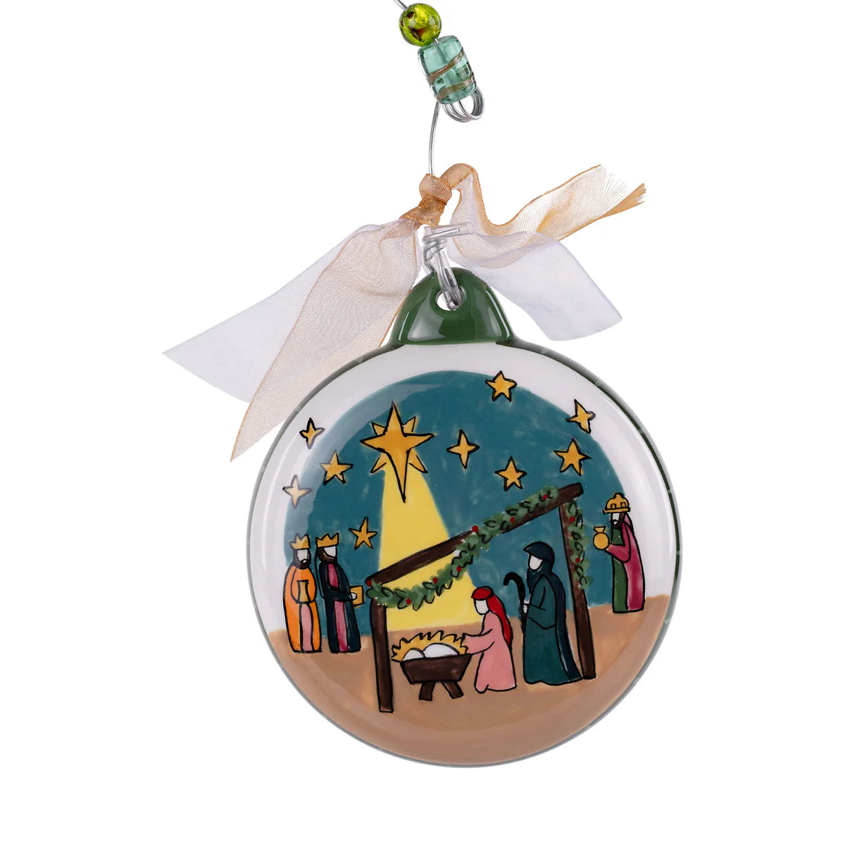 Savior Is Born Puff Ornament