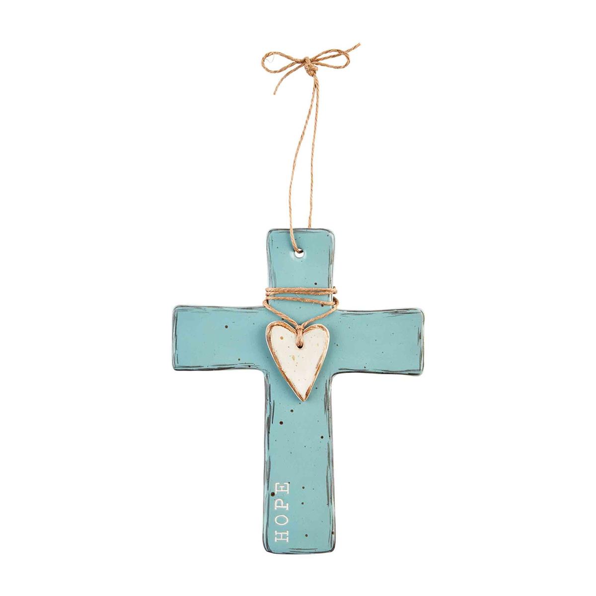Hanging Stoneware Cross