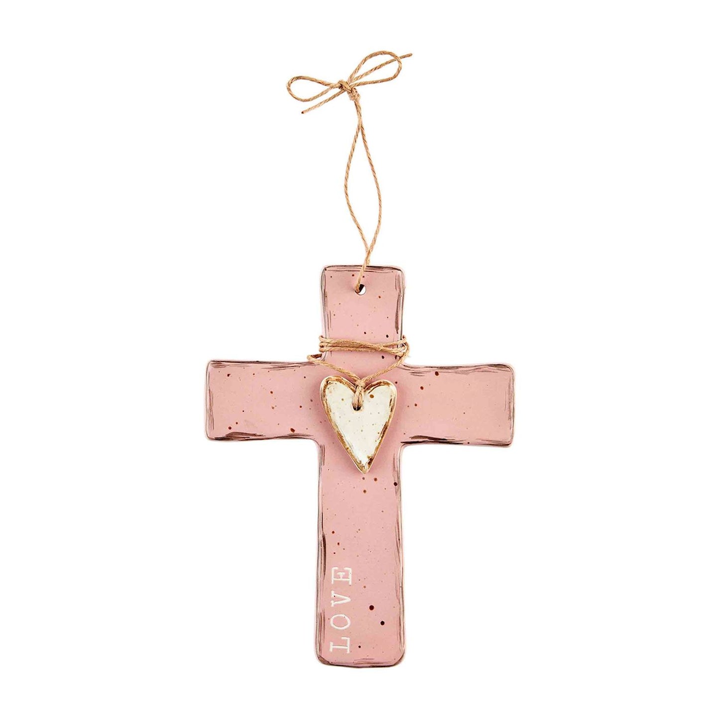 Hanging Stoneware Cross