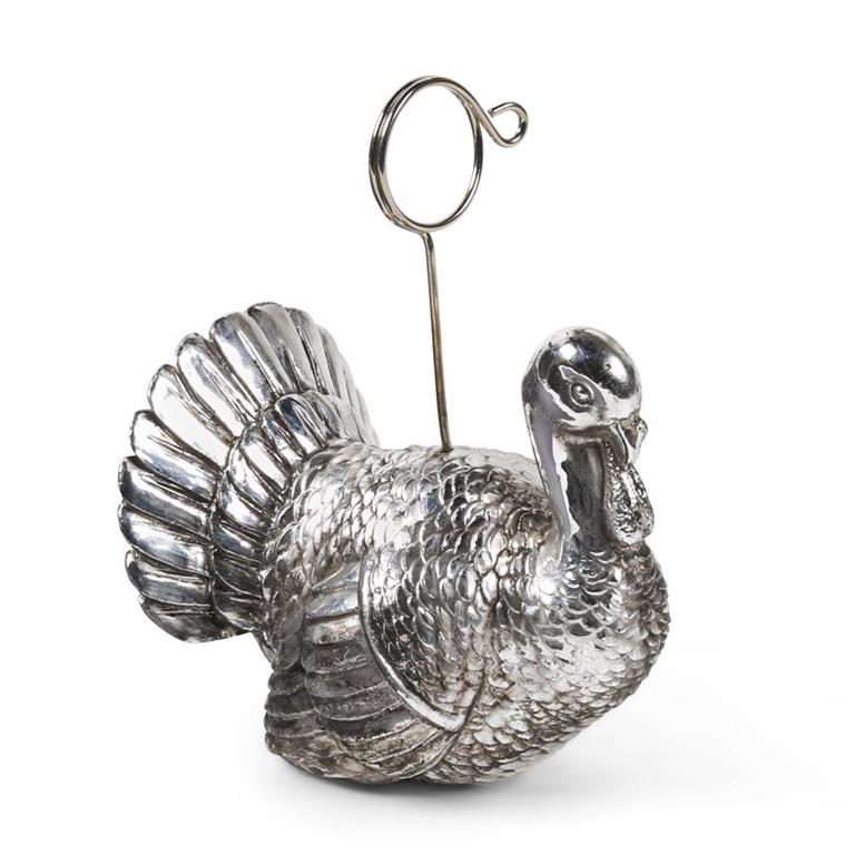 Silver Turkey Card Holders