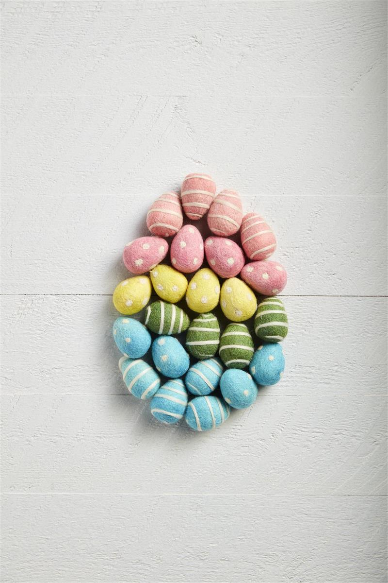 Spring Felted Wool Egg Filler