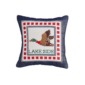 Mini Embroidered Lake Pillows