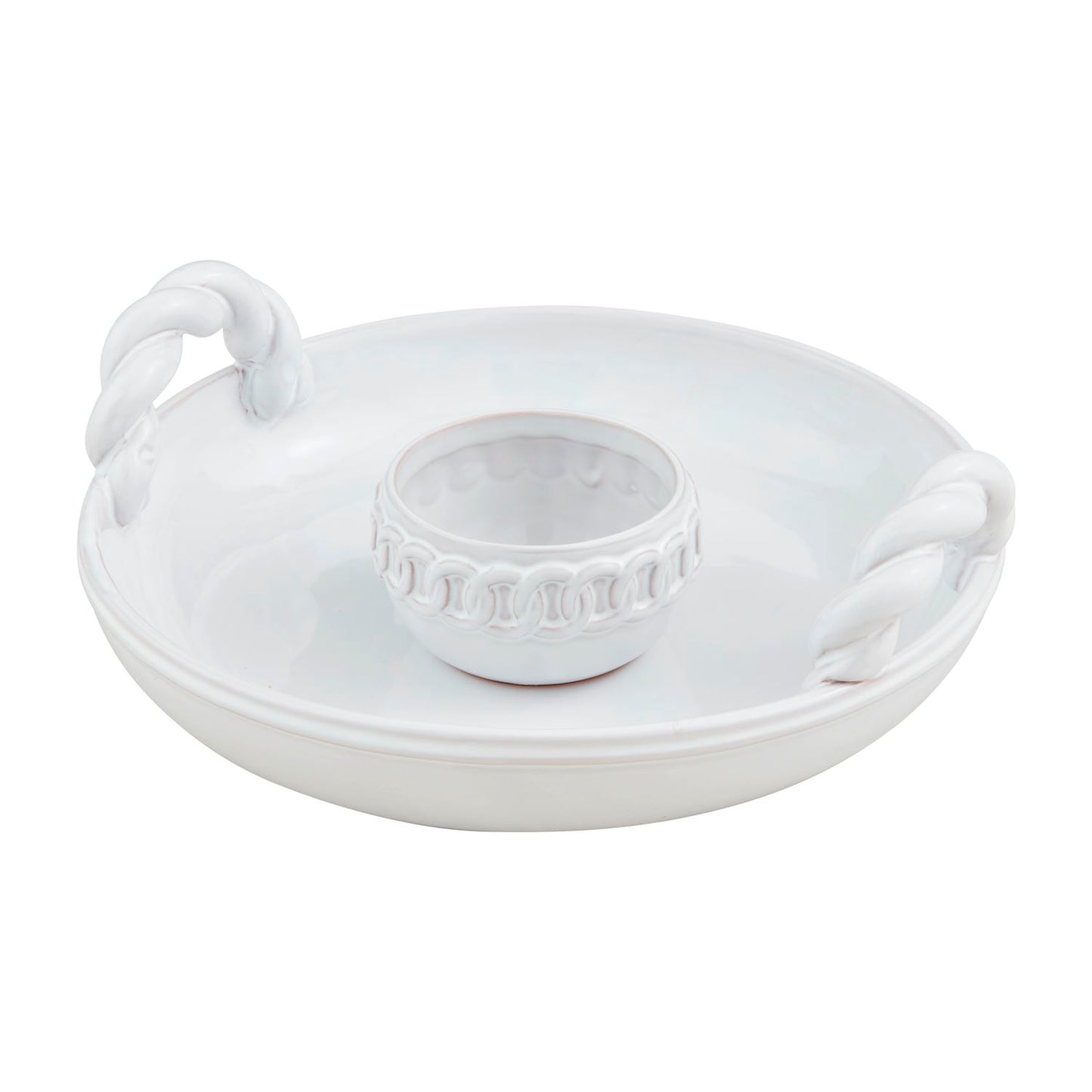 Twisted Handle Chip and Dip Set