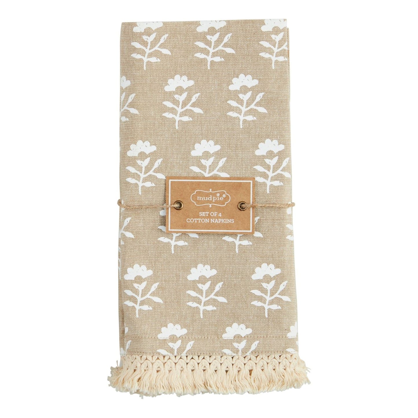 Fringe Trim Cloth Napkin