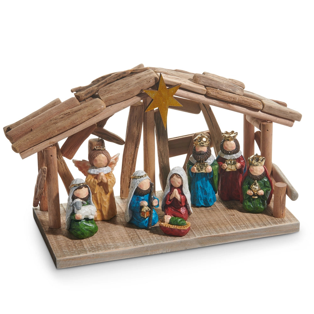 Nativity Set with Creche