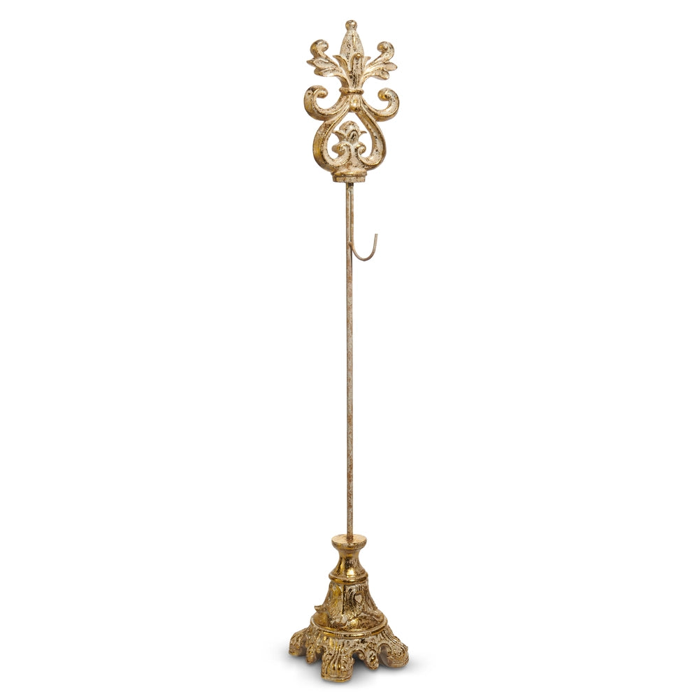 Gold Acanthus Wreath Stand