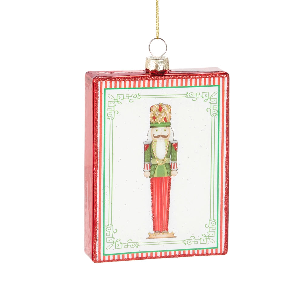 Glass Nutcracker Ornament