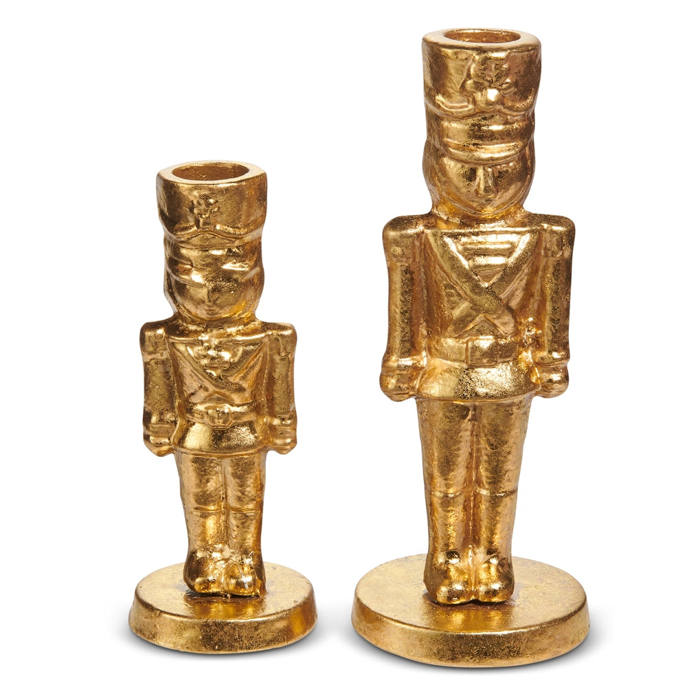 Gold Nutcracker Candlestick