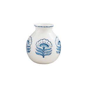 Buti Block Print Flower Vase