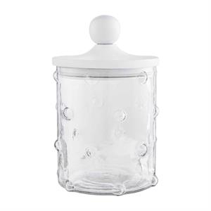Hobnail Glass Canister