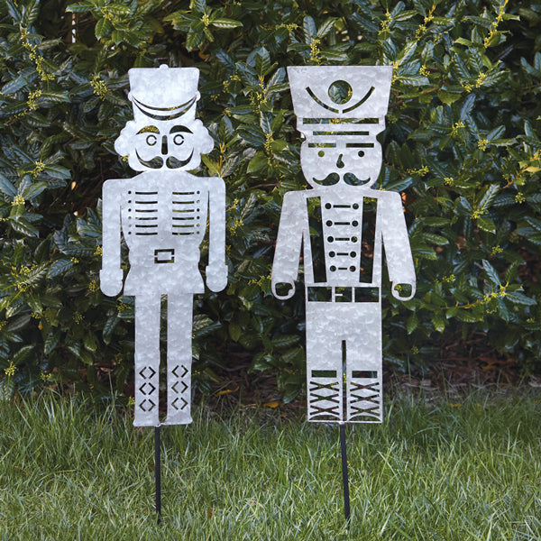 Nutcracker Yard Stakes, Set of 2