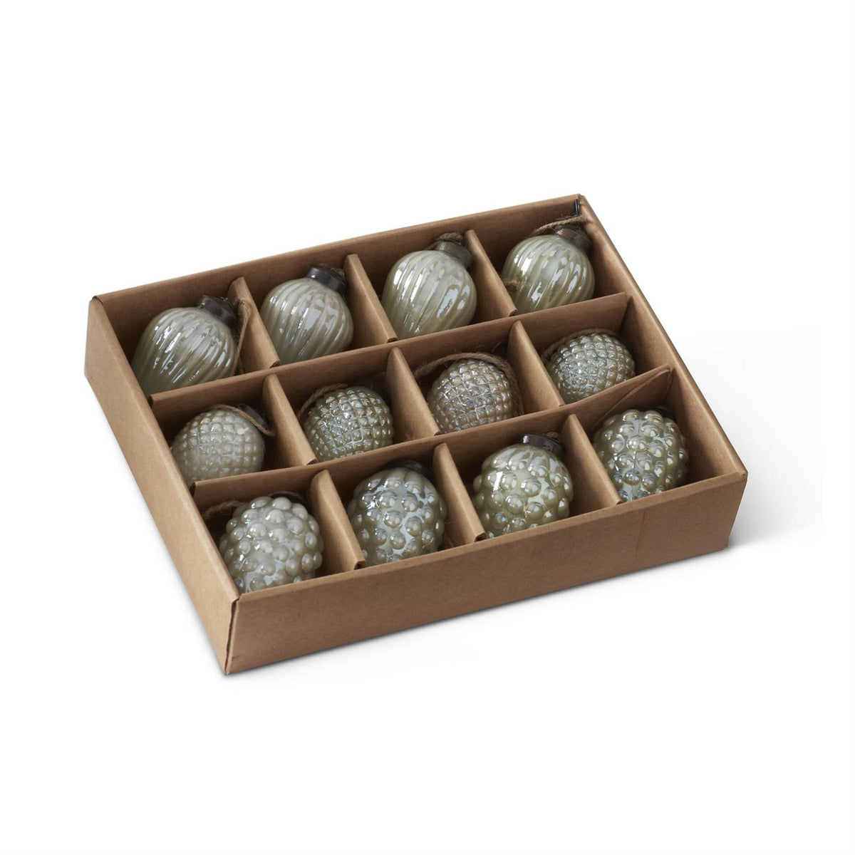 Mercury Glass Acorn Ornaments