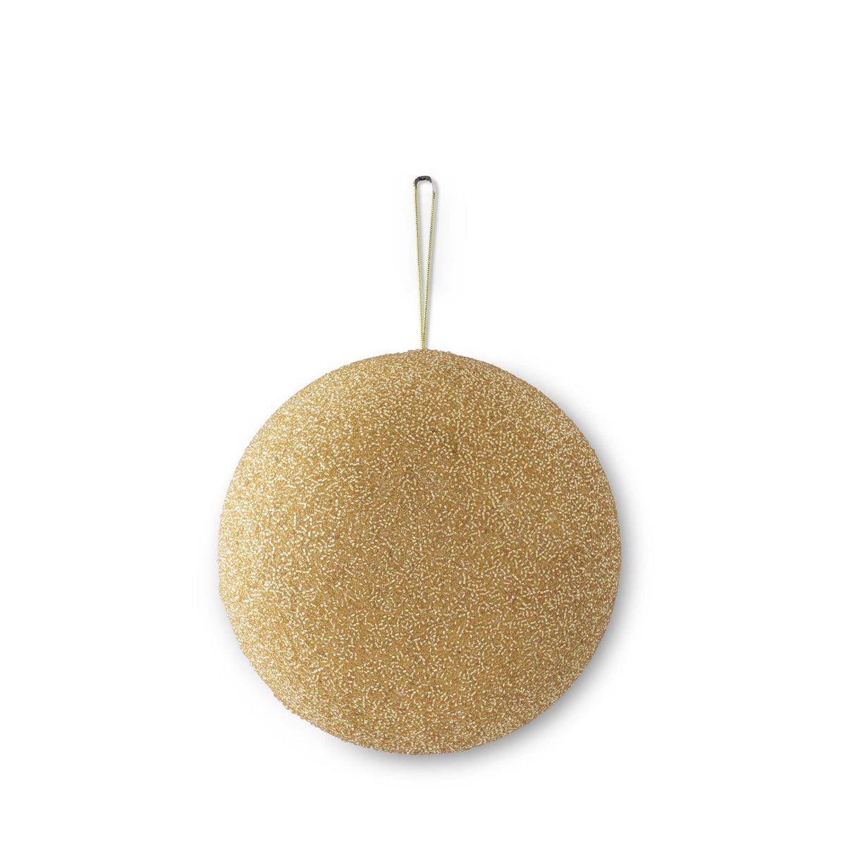 Gold Seed Bead Round Ornament