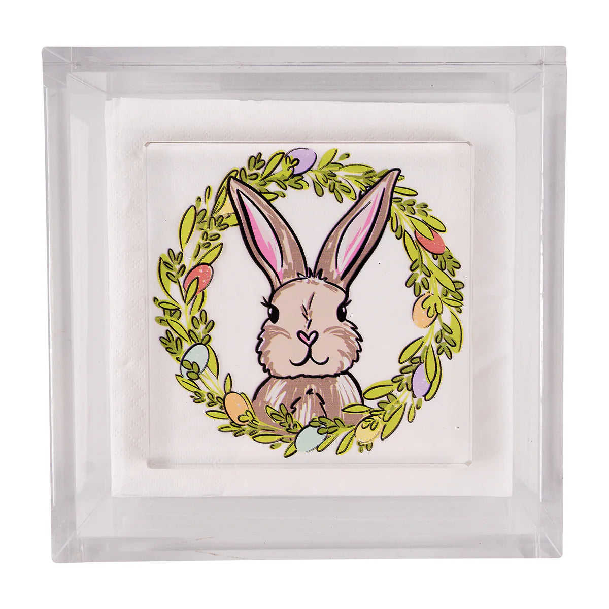 Bunny Egg Wreath Napkin Weight