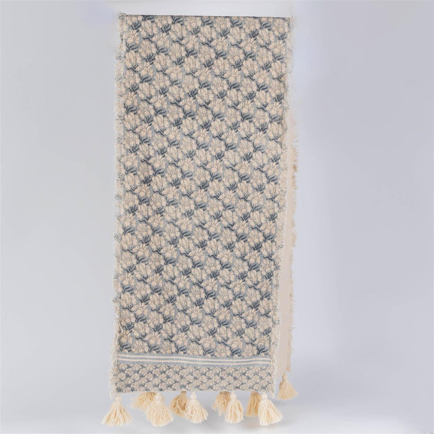 Winward Blue Block Table Runner