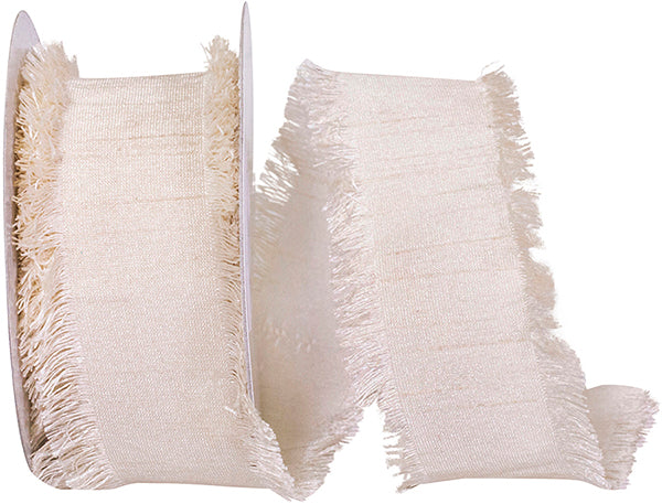 Dupioni Silk Fringe-Ivory-1.5"X10YDS