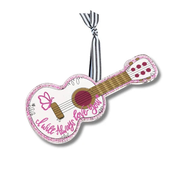 "I Will Always Love You" Guitar Acrylic Ornament