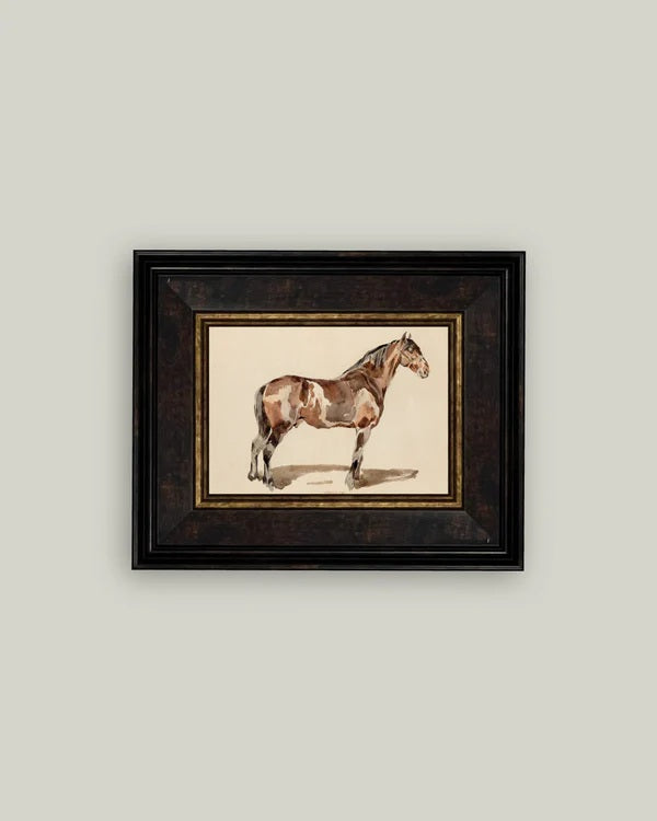 A Bay Horse In The Bridle Wall Art
