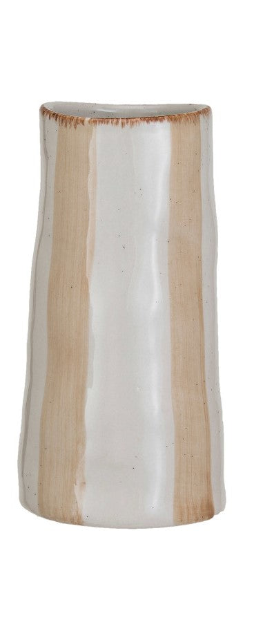 Hand-Painted Stoneware Vases