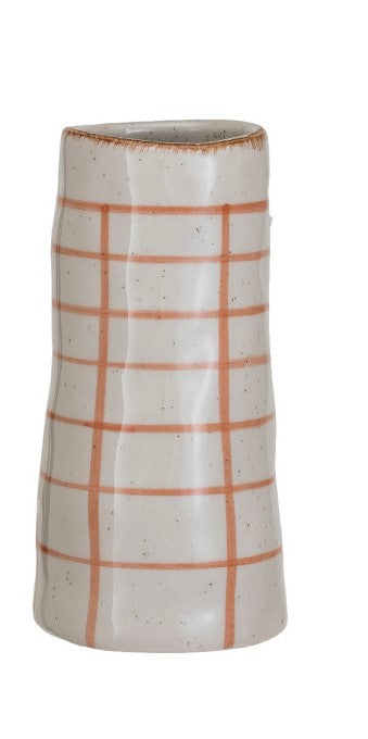 Hand-Painted Stoneware Vases