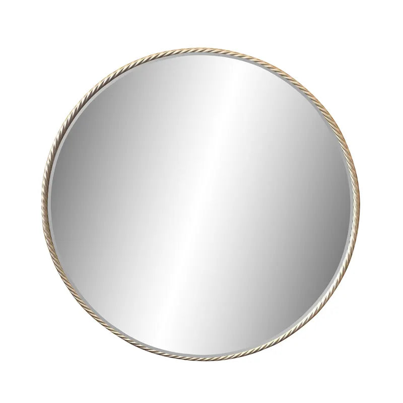 Hughes II Round Gold Mirror