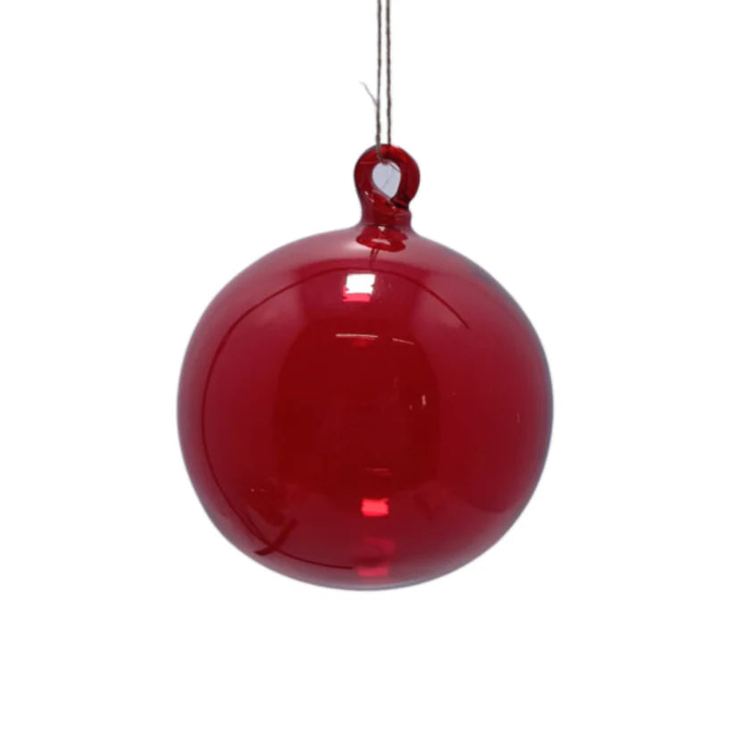Clear Blown Ball Ornament