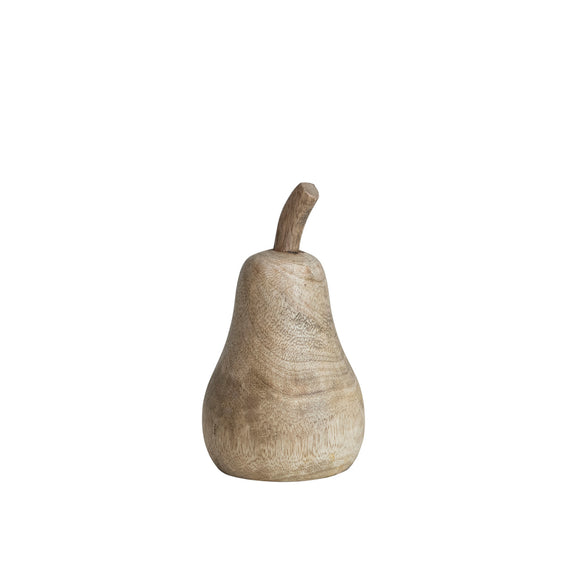 Carved Wood Pear