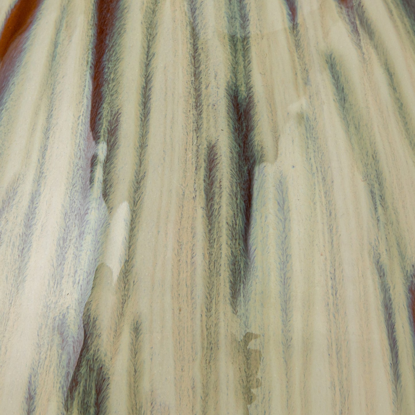 Hand-Painted Stoneware Vase with Handles