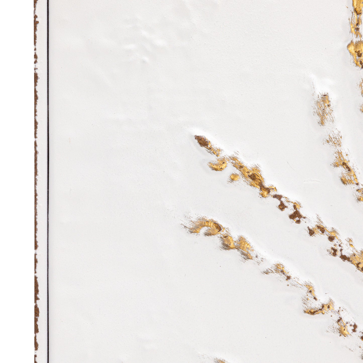 Embossed Metal Wall Décor with Botanical