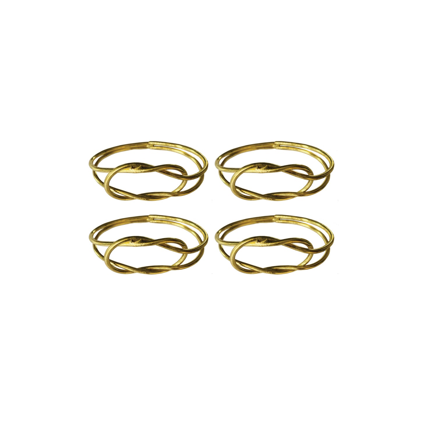 Metal Twisted Knot Napkin Rings
