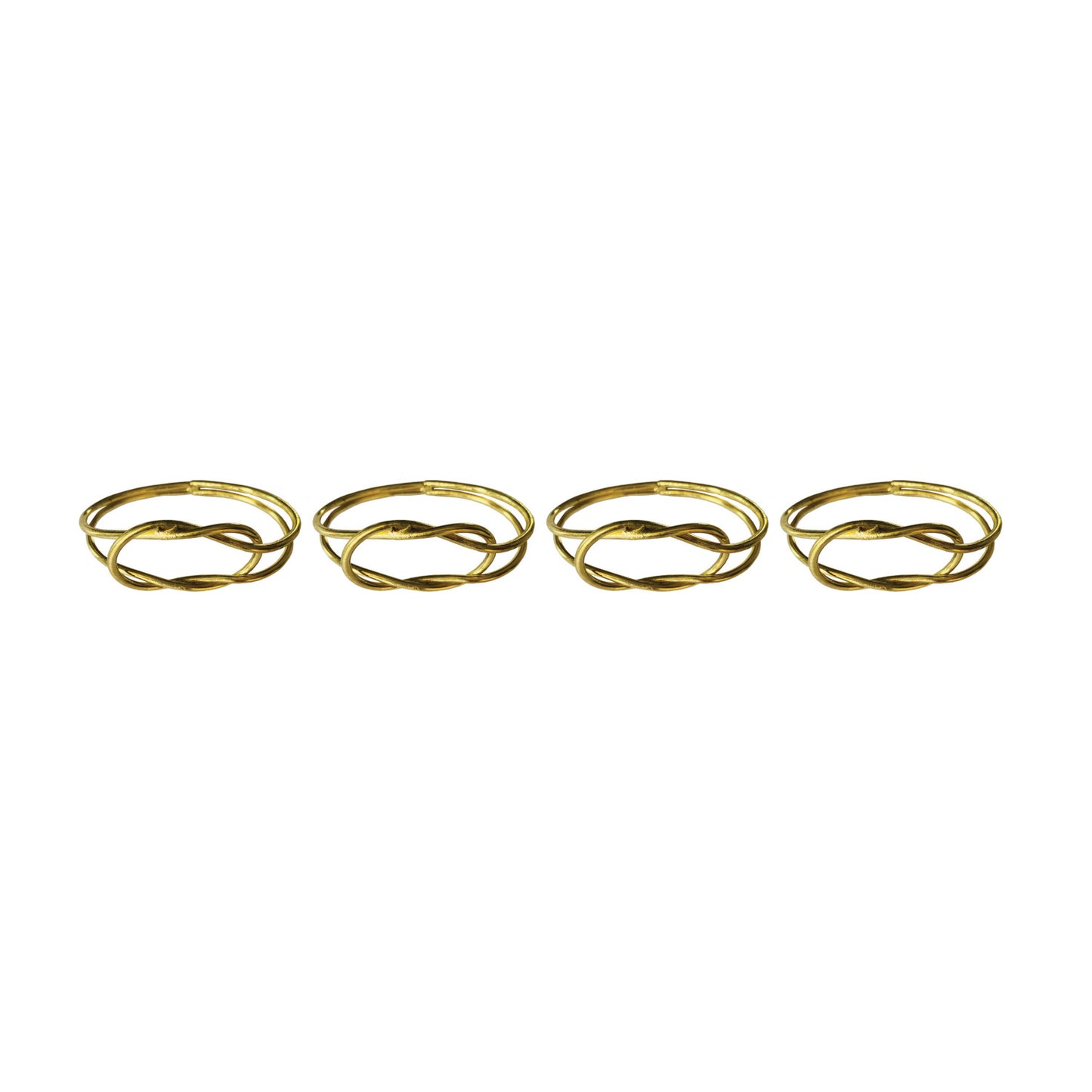 Metal Twisted Knot Napkin Rings