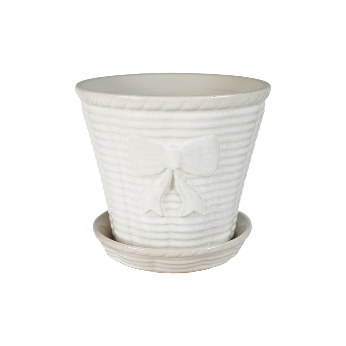 Vintage Reproduction Planter with Saucer