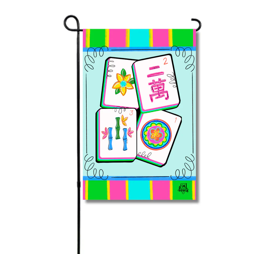 Mahjong Garden Flag