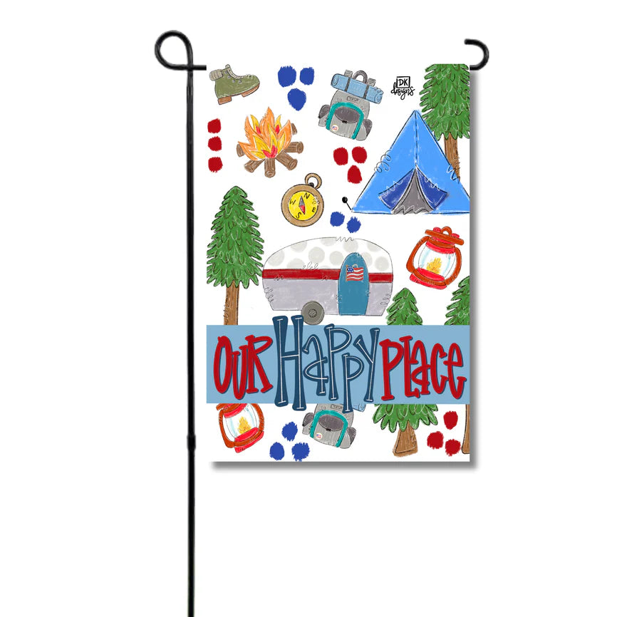 Camping Garden Flag