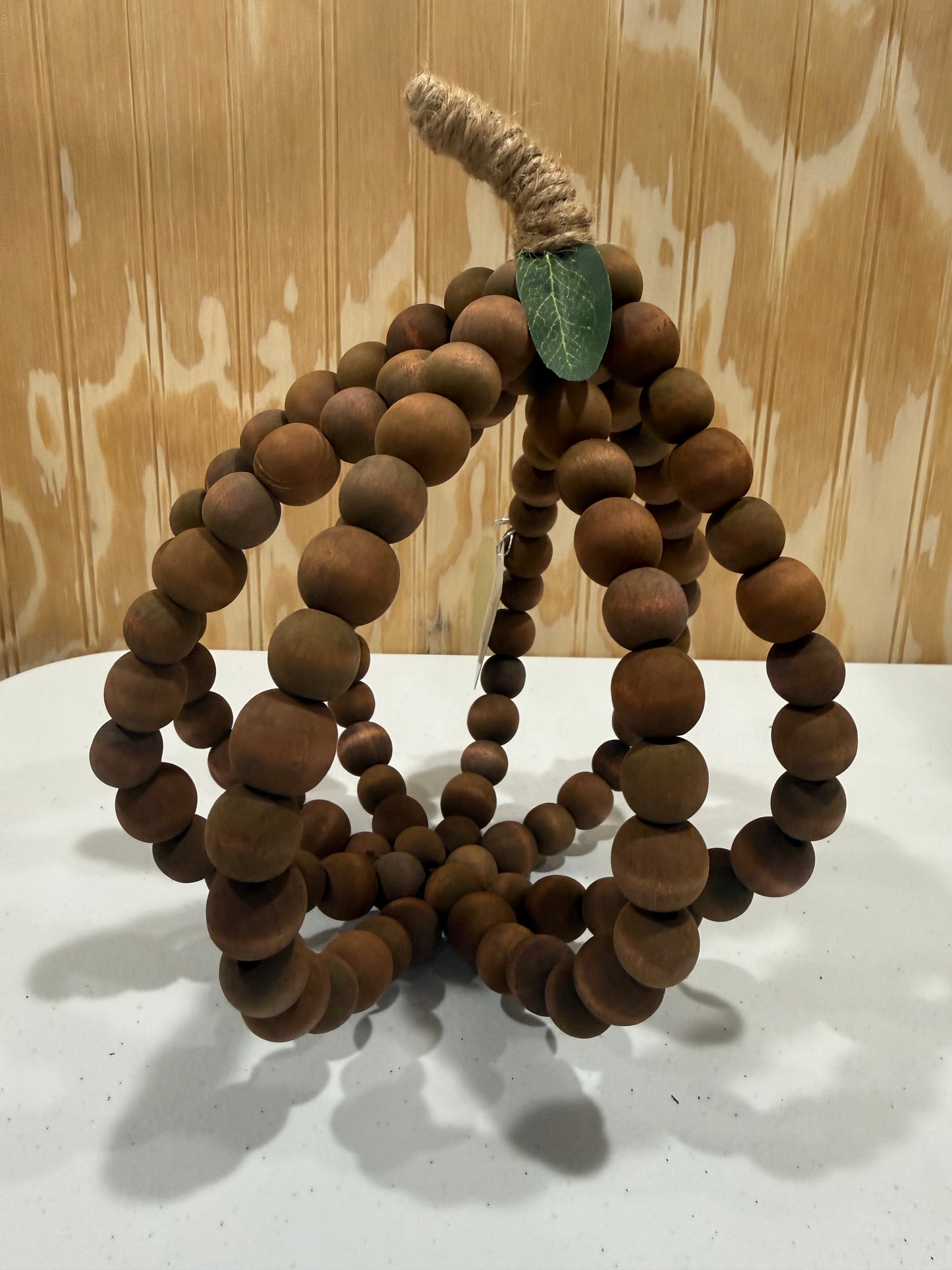Beaded Pumpkin Figurine