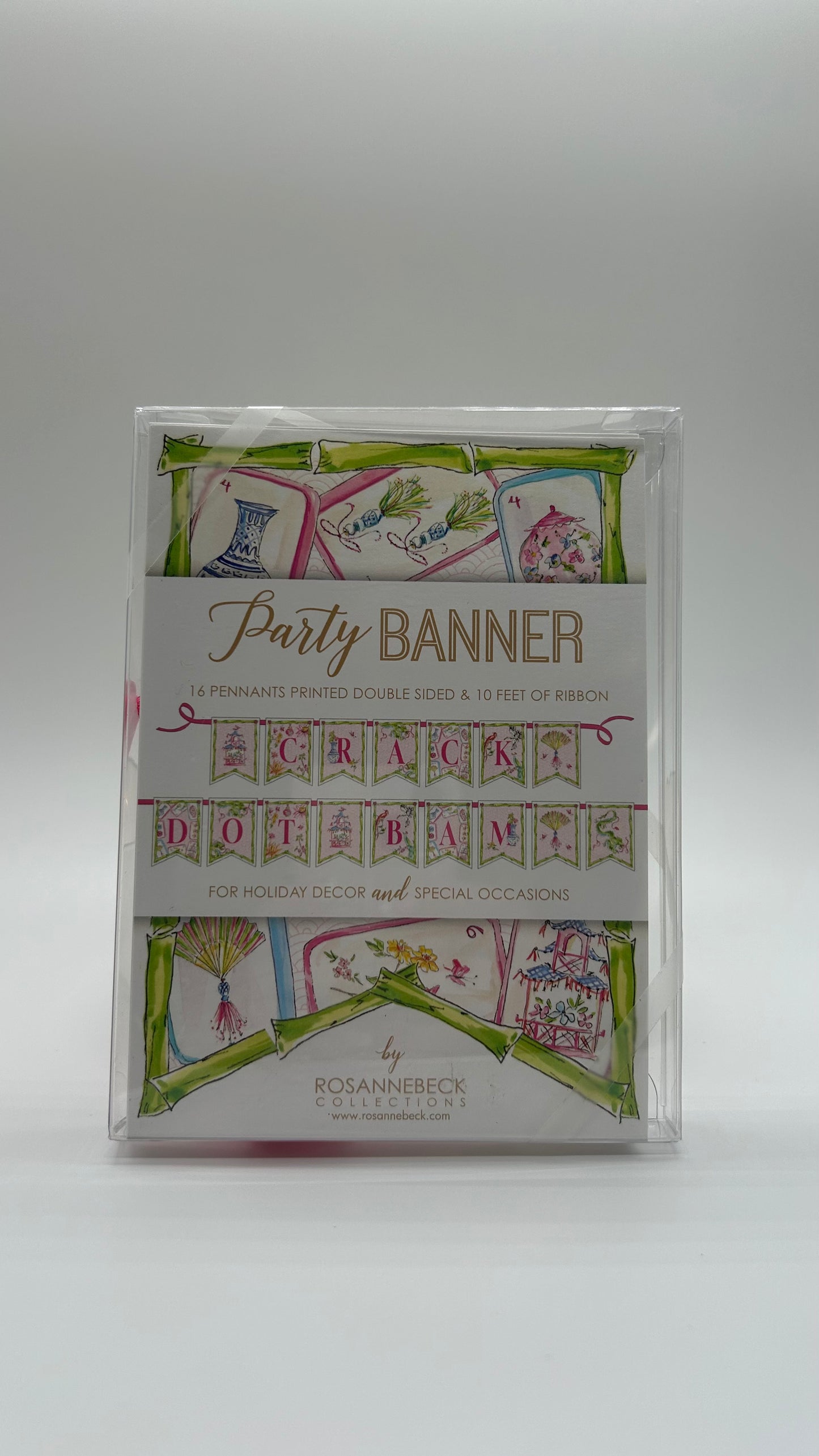 "Crack Dot Bam" Mahjong Party Banner