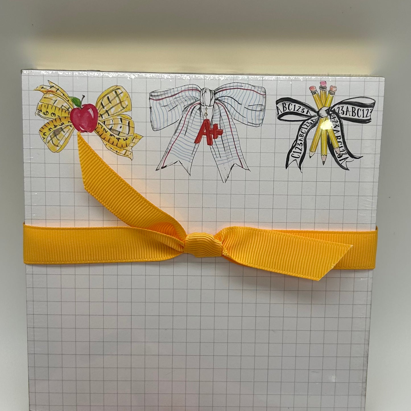 School Bows Notepad