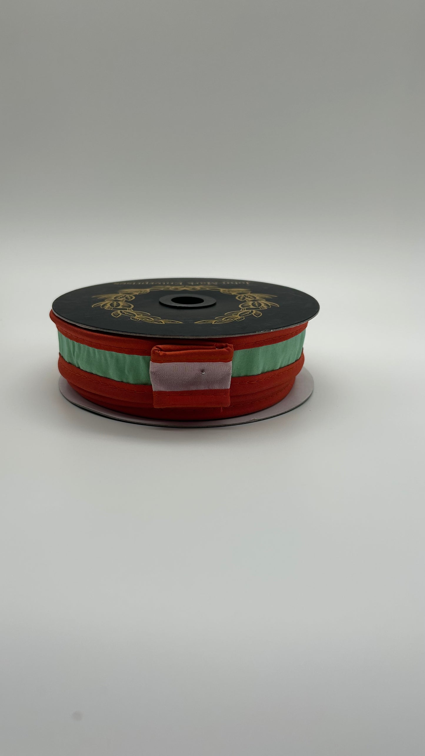 Taffeta Double Dupioni Piping, Mint & Orange