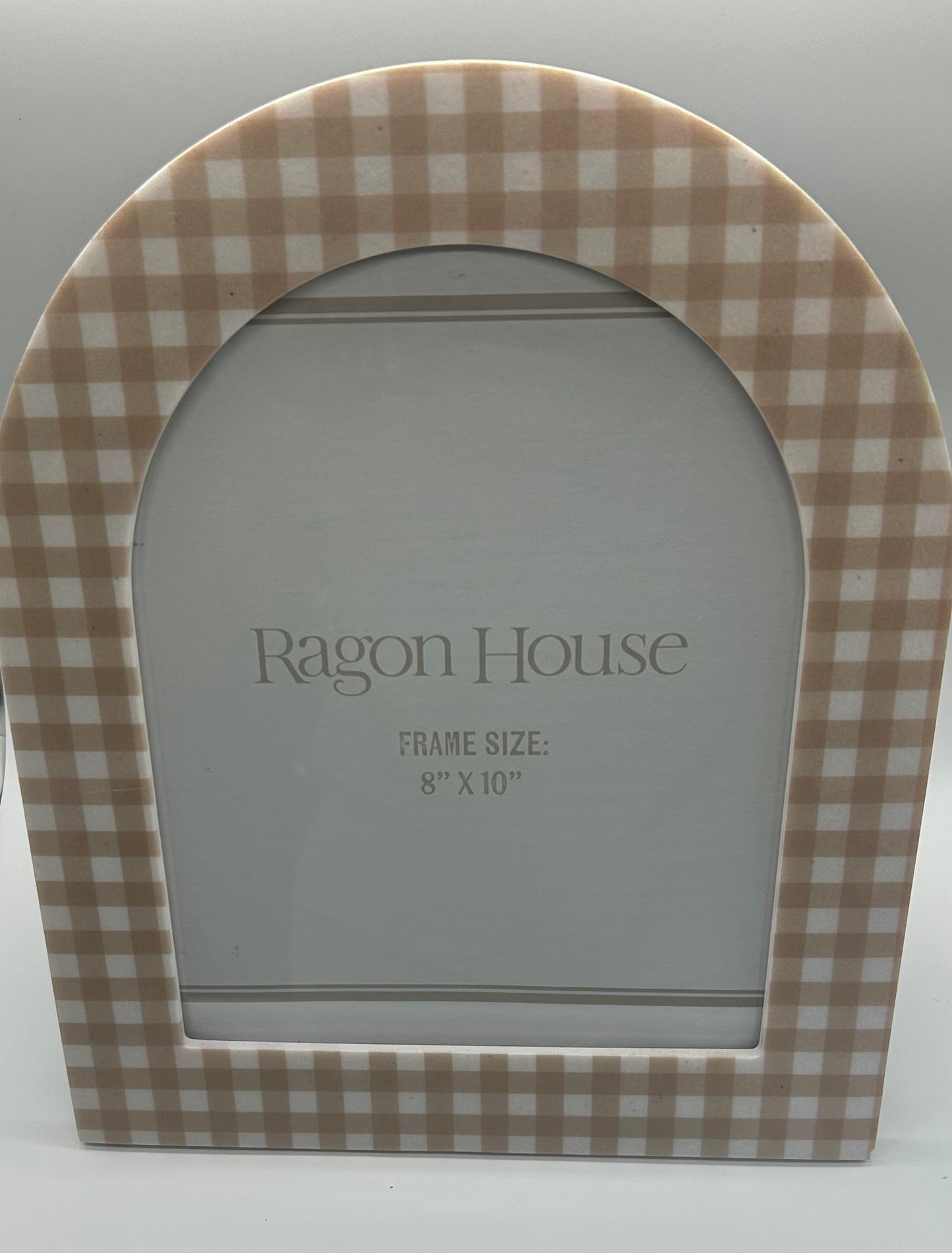 Beige Gingham Photo Frames