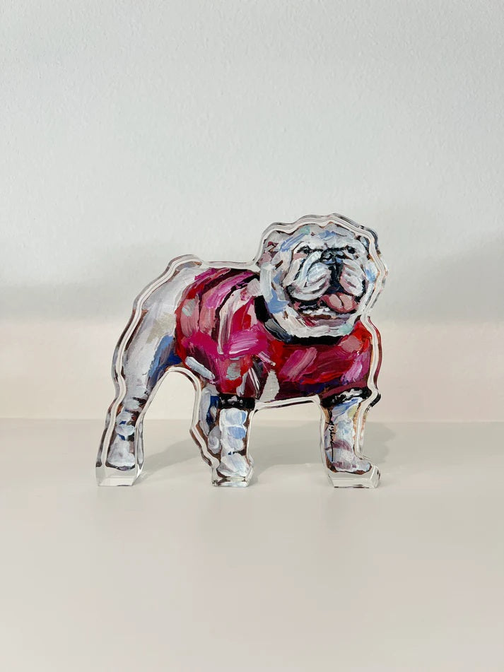 UGA Bulldog Acrylic Ornament
