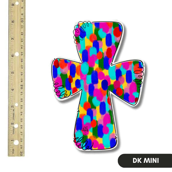 Stained Cross Mini by DK Designs
