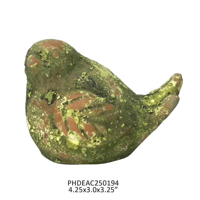 Little Mossy Cement Bird